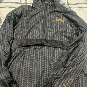 The North Face Black and Gray Patterned Jacket